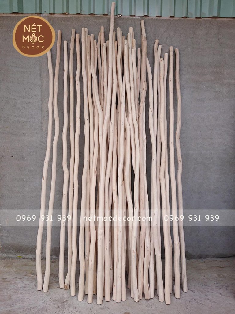 cây khô bóc vỏ decor đẹp và độc đáo